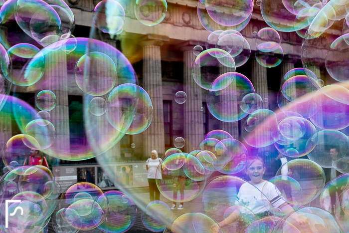 Through the bubbles