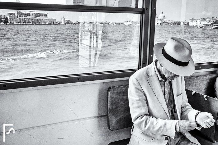 The man with the hat